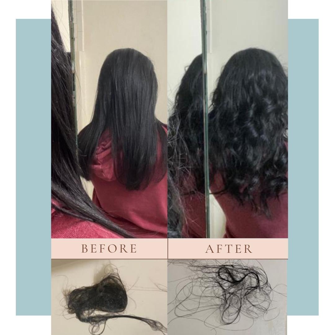 real before and after hair growth results